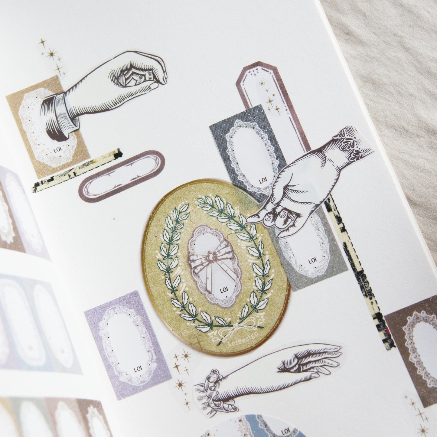 Loidesign Gold Foil Label Sticker - Whispers of Late Spring