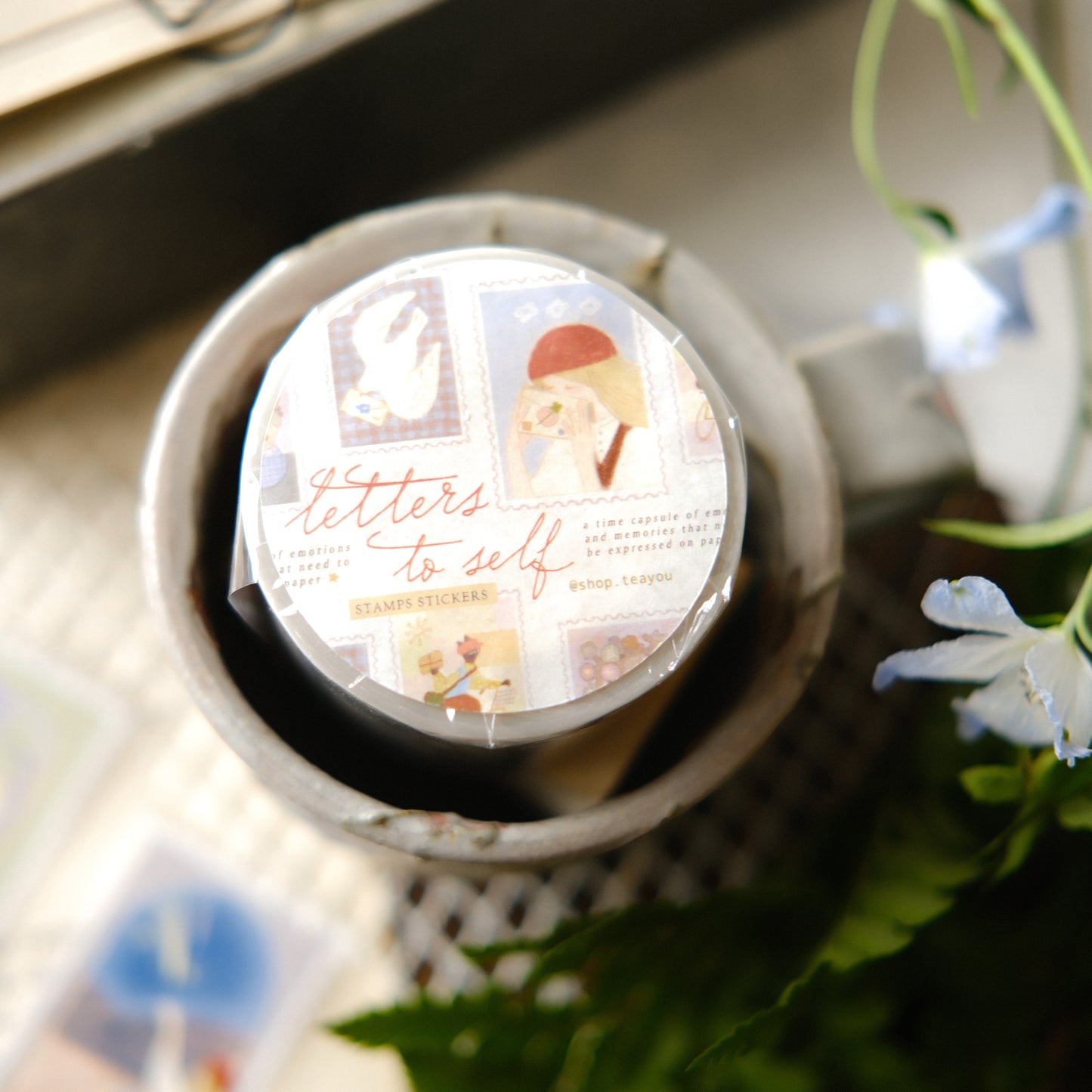 Teayou Kiss-cut PET Tape - Letters to Self
