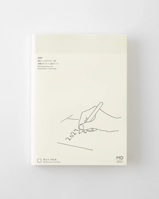 MD Notebook 2027 Diary 1 Day 1 Page - A5 Size