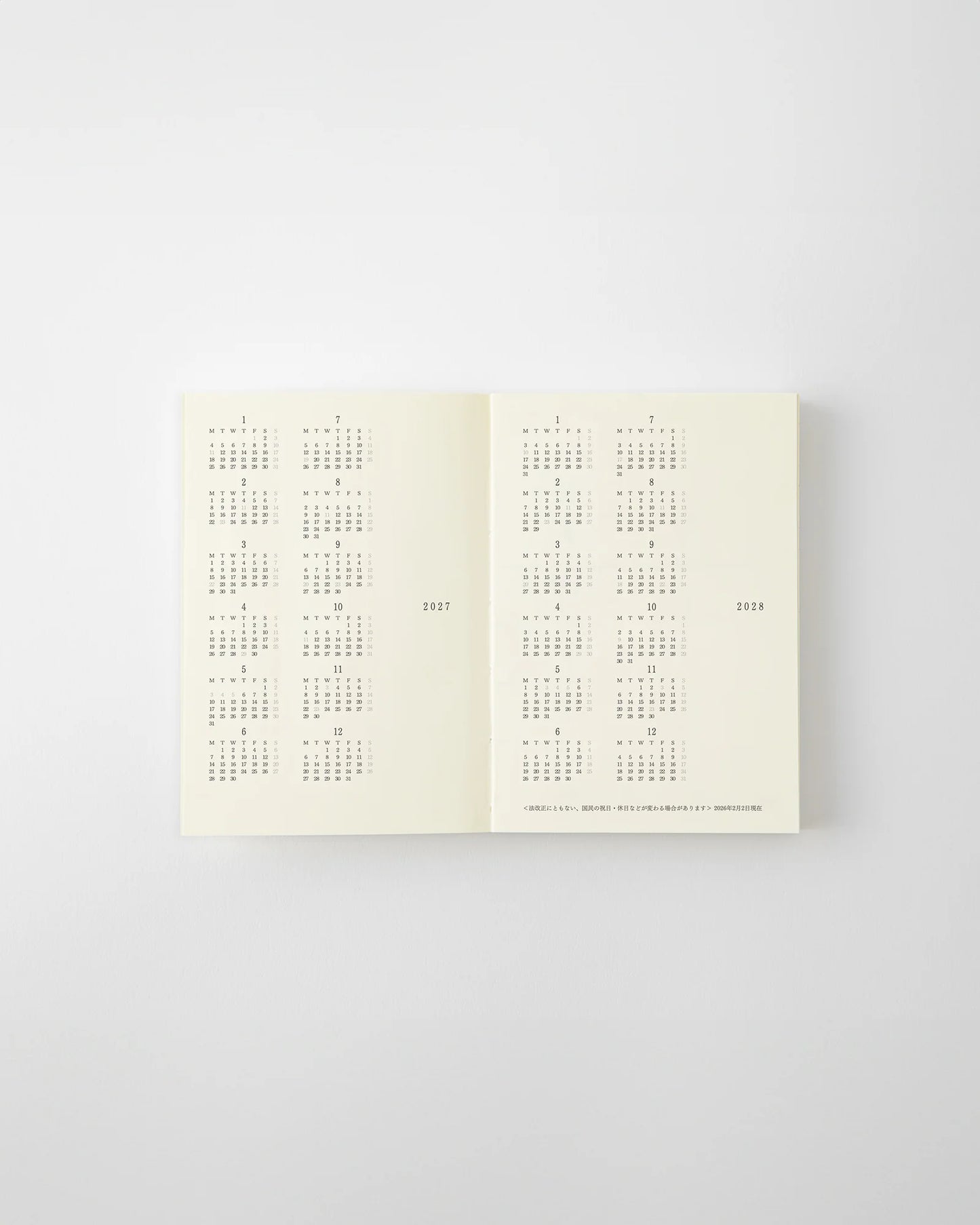 MD Notebook 2027 Diary - A7