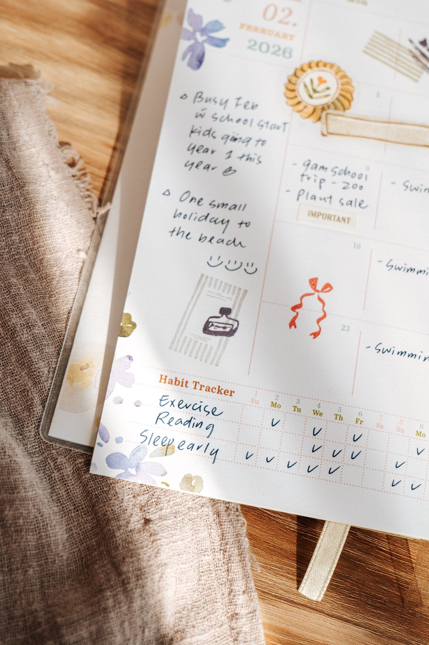 Meow Illustration 2026 Weekly Planner - The Tidy Mess