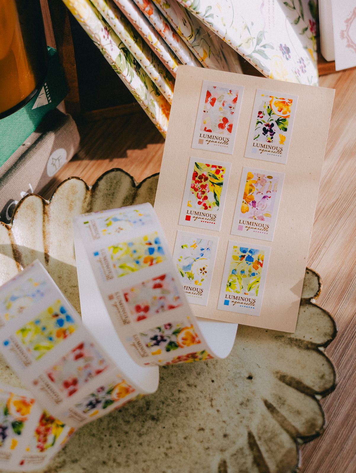 Meow Illustration Label Sticker - Luminous