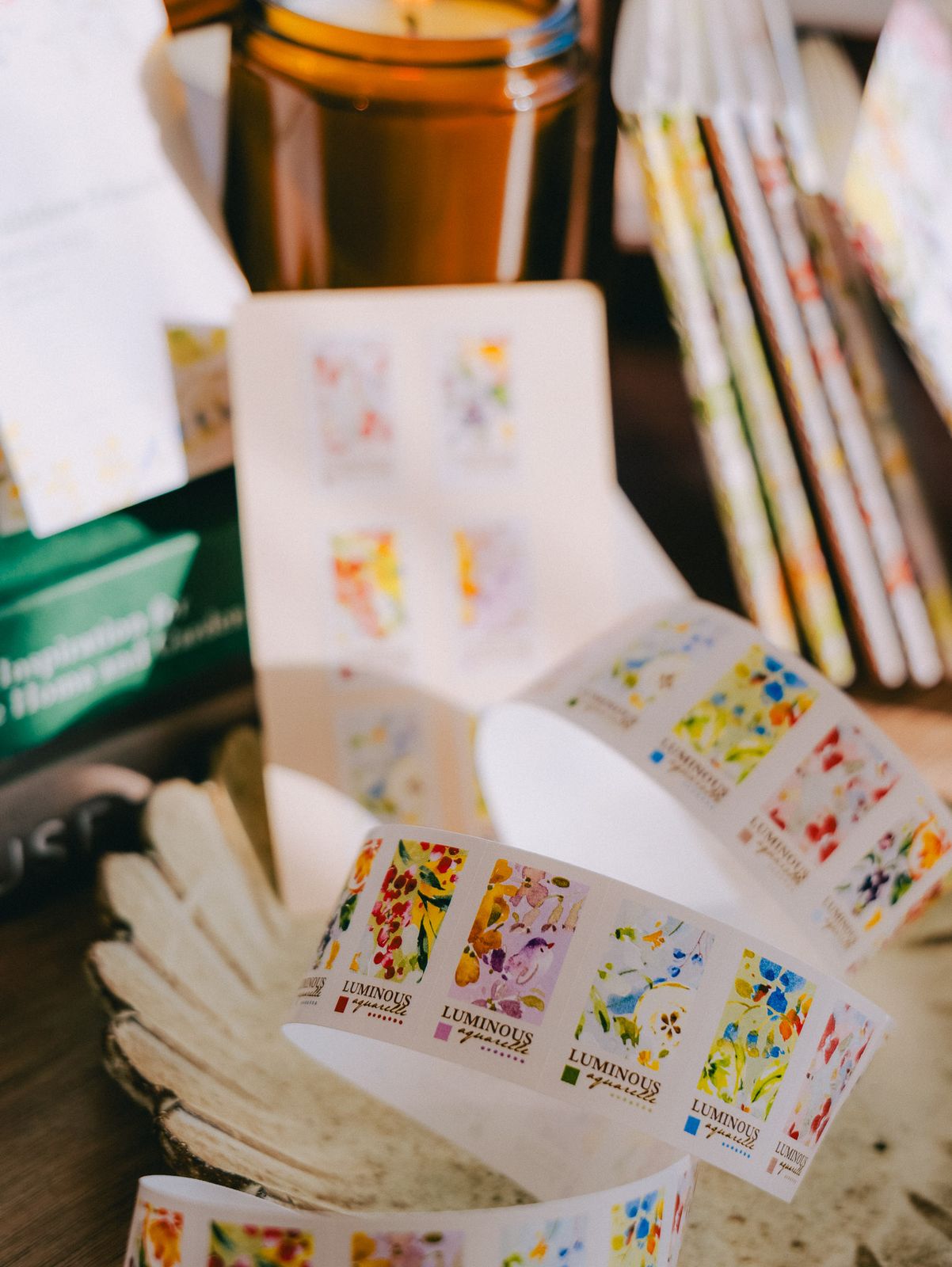 Meow Illustration Label Sticker - Luminous