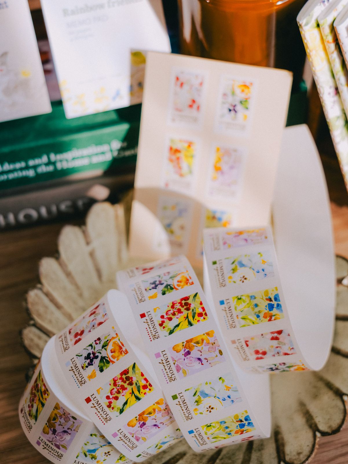 Meow Illustration Label Sticker - Luminous