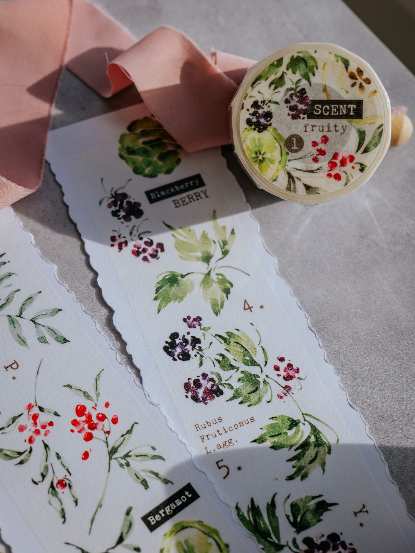 Meow Illustration Scent Fruity Washi Tape