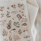 Meow Illustration Print-On Stickers - Woodland Story