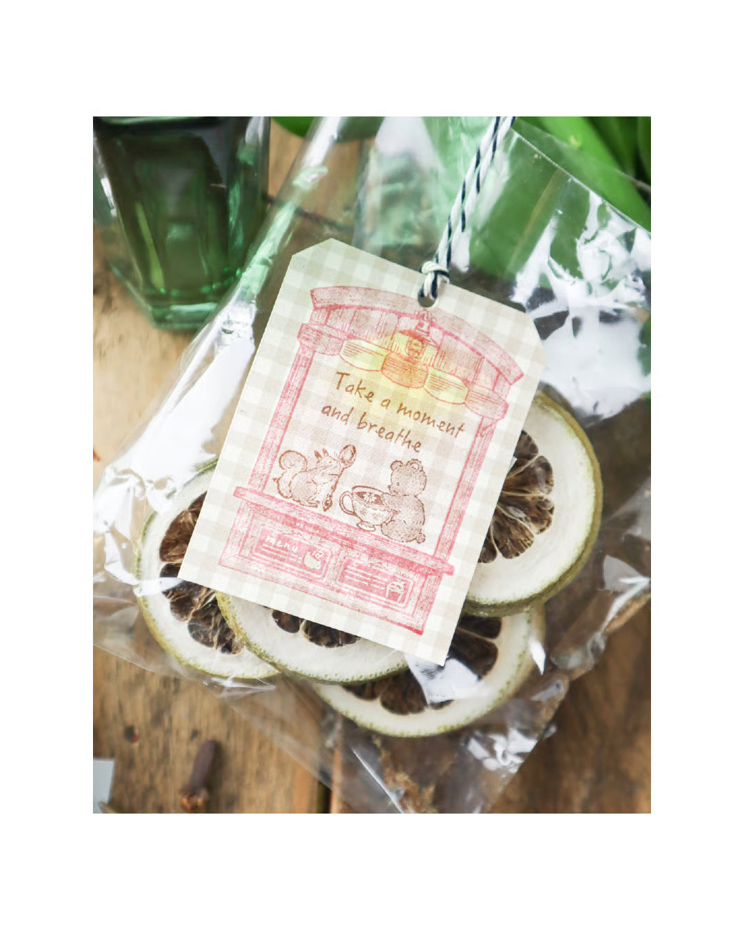 meriBun Rubber Stamp - Little Bear Nap and Little Bear with Tea Cup