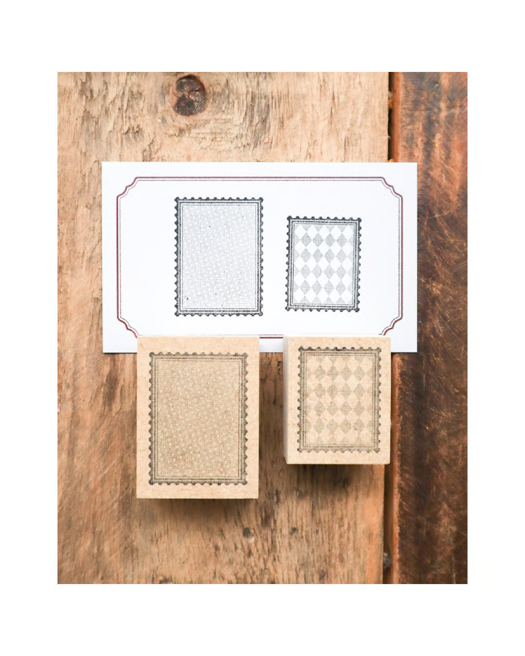 Keibunsha Rubber Stamp - Tone Stamp - Postal Stamp Shape