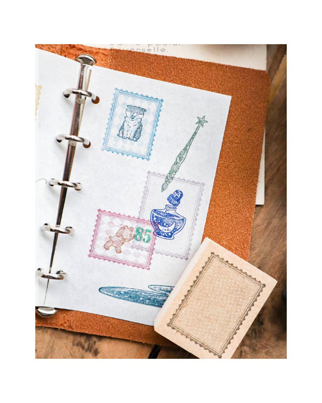 Keibunsha Rubber Stamp - Tone Stamp - Postal Stamp Shape
