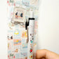 meriBun Uni-ball One Gel Pen with Charm, Postal Theme, 2 designs