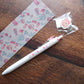 meriBun Uni-ball One Gel Pen with Charm, Strawberry Theme, 4 designs