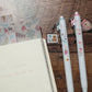 meriBun Uni-ball One Gel Pen with Charm, Strawberry Theme, 4 designs