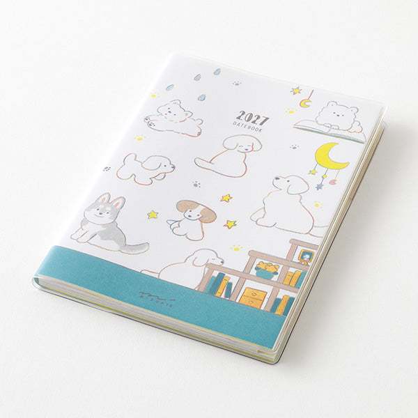 Midori 2027 Pocket Diary A6 Size, Dog
