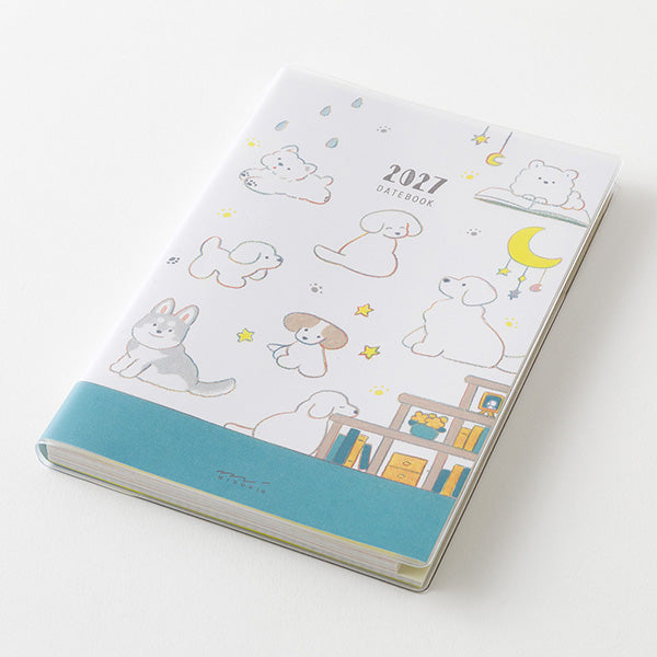 Midori 2027 Pocket Diary B6 Size, Dog