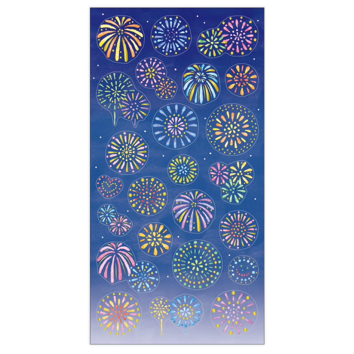 Mind Wave 3D Resin Sticker Sheet - Summer Fireworks