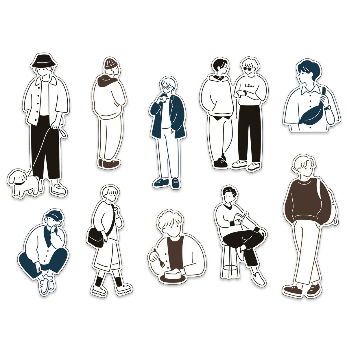 Mind Wave Amie Flake Sticker Packet - Simple Boy