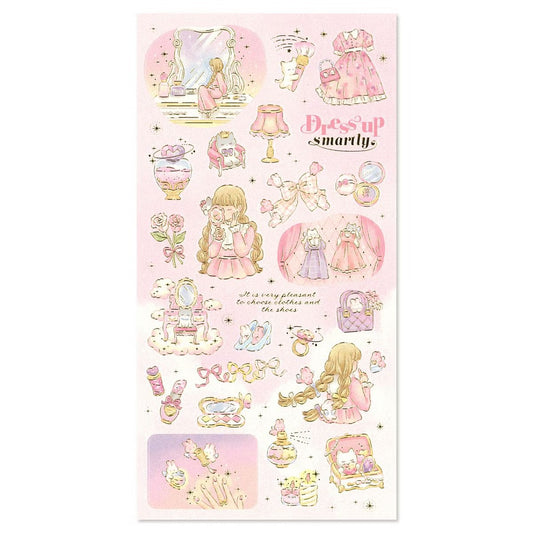 Mind Wave Choupinet Gold Foil Sticker - dress up