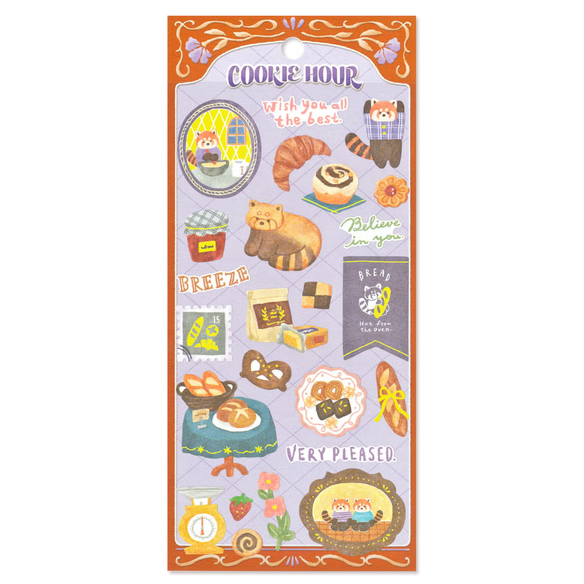 Mind Wave Cookie Hour Sticker - Red Panda Cookie