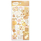 Mind Wave Dew Drop Gold Foil Sticker - Brown