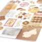 Mind Wave Dew Drop Gold Foil Sticker - Brown