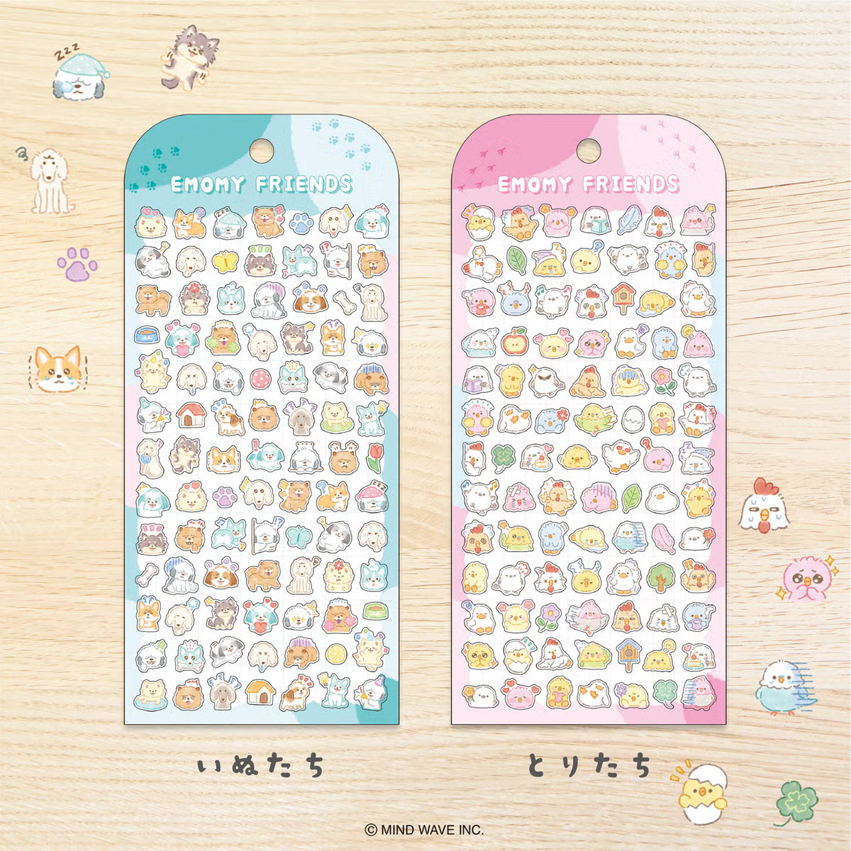 Mind Wave Emomy Friends Sticker, 6 designs