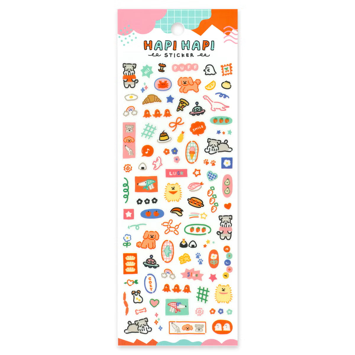 Mind Wave Hapi Hapi Texture Sticker, 6 designs