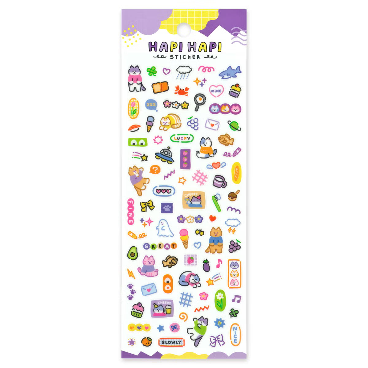 Mind Wave Hapi Hapi Texture Sticker, 6 designs