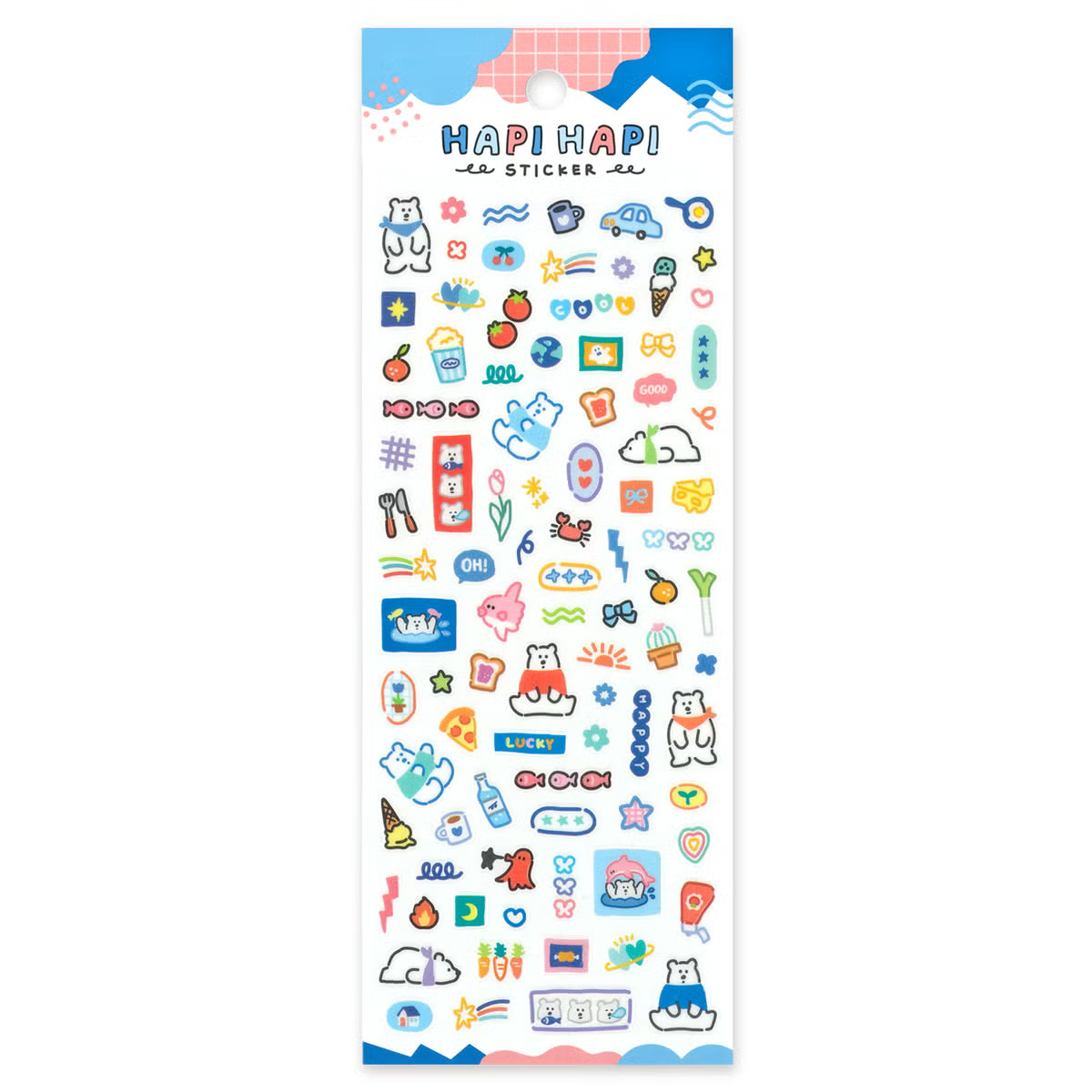 Mind Wave Hapi Hapi Texture Sticker, 6 designs