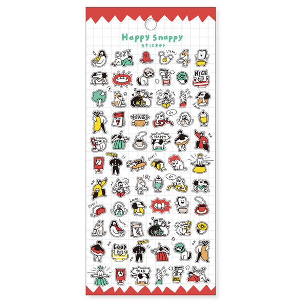 Mind Wave Happy Snappy Sticker - Red – Pinky Elephant