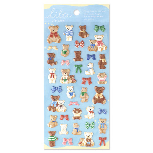 Mind Wave Puffy Lilts Sticker - Kuma Plush Toy