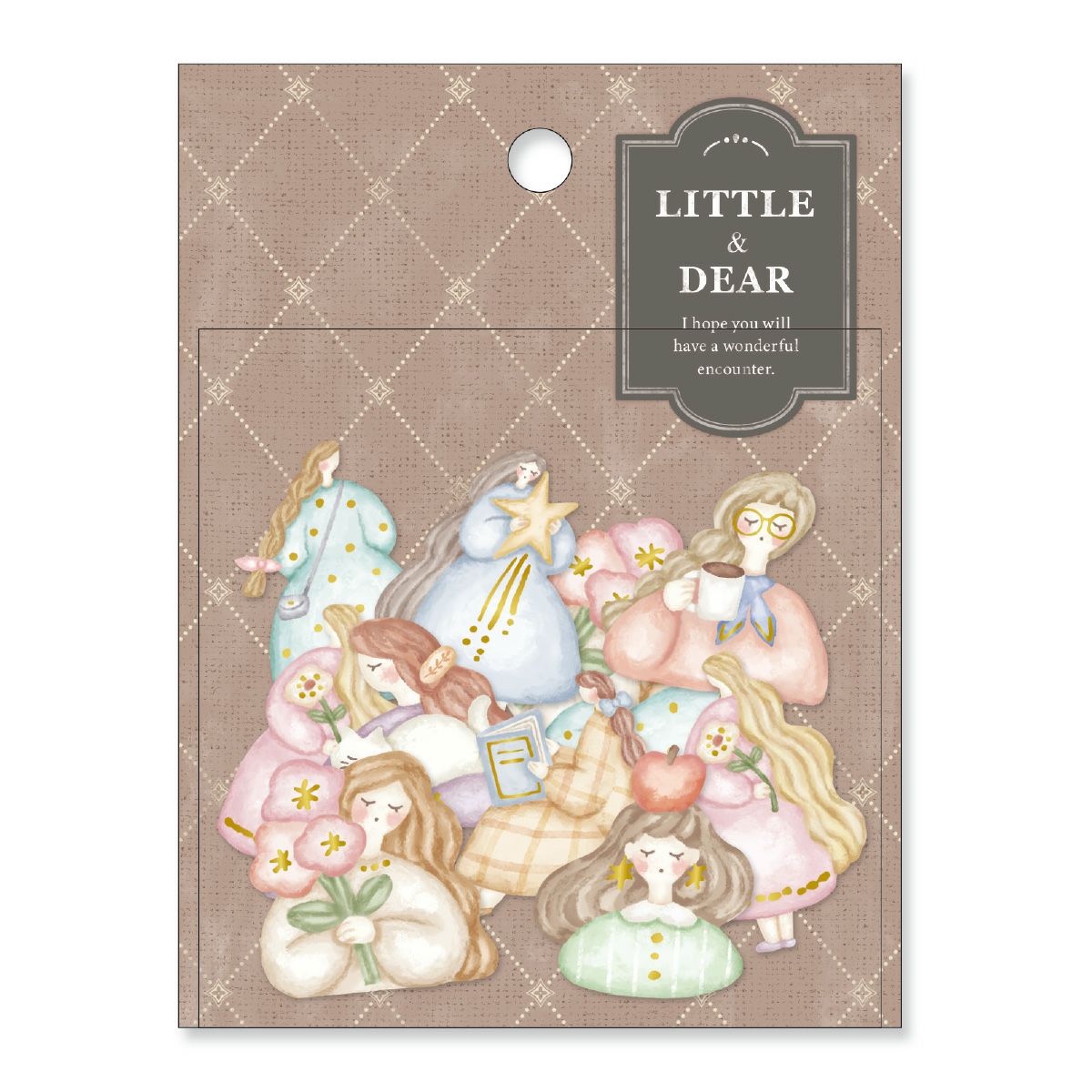 Mind Wave Little and Dear 3D Sticker Packet - Girl