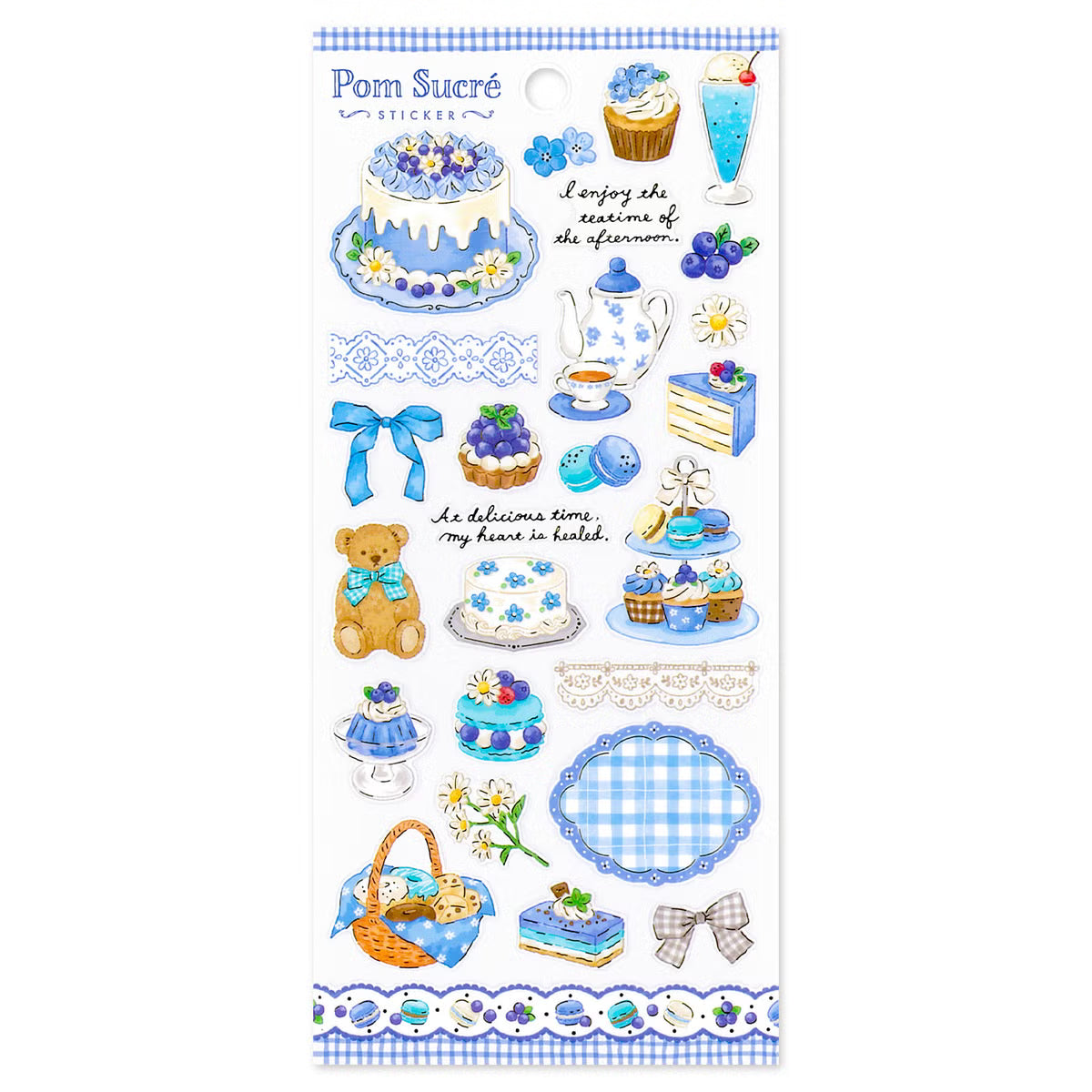 Mind Wave Pom Sucré Gold Foil Sticker, 6 designs