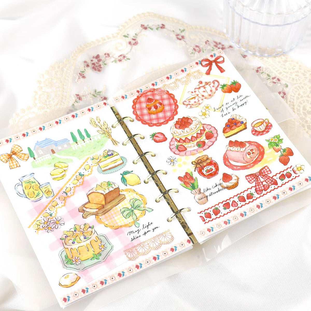 Mind Wave Pom Sucré Gold Foil Sticker, 6 designs