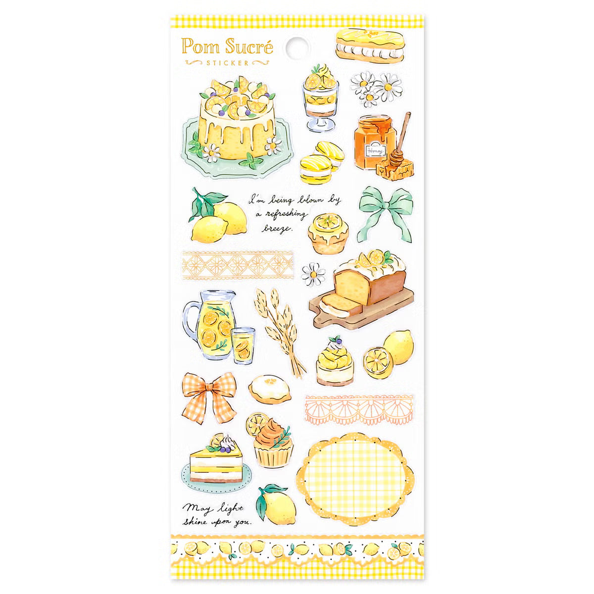 Mind Wave Pom Sucré Gold Foil Sticker, 6 designs