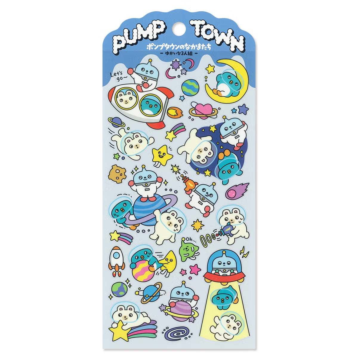 Mind Wave Pump Town Sticker - A Fun Trio