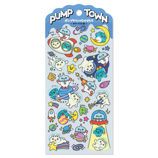 Mind Wave Pump Town Sticker - A Fun Trio