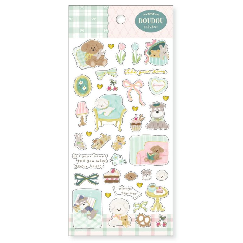 Mind Wave Doudou Gold Foil Sticker - Inu