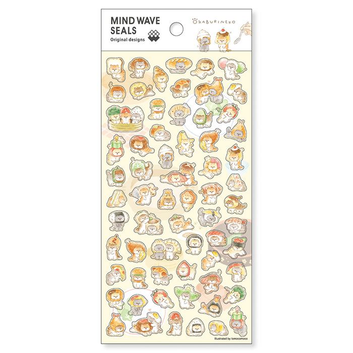 Mind Wave Original Sticker - Okaburi Neko