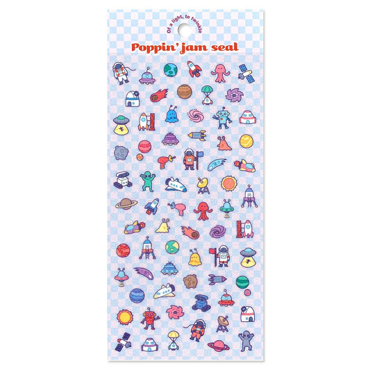 Mind Wave Poppin' jam Sticker - planet