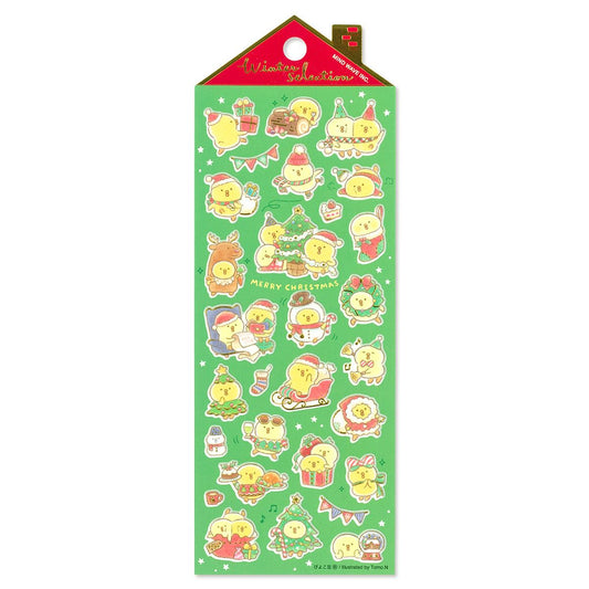 Mind Wave Winter Selection Foil Sticker - Merry Christmas Piyokomame