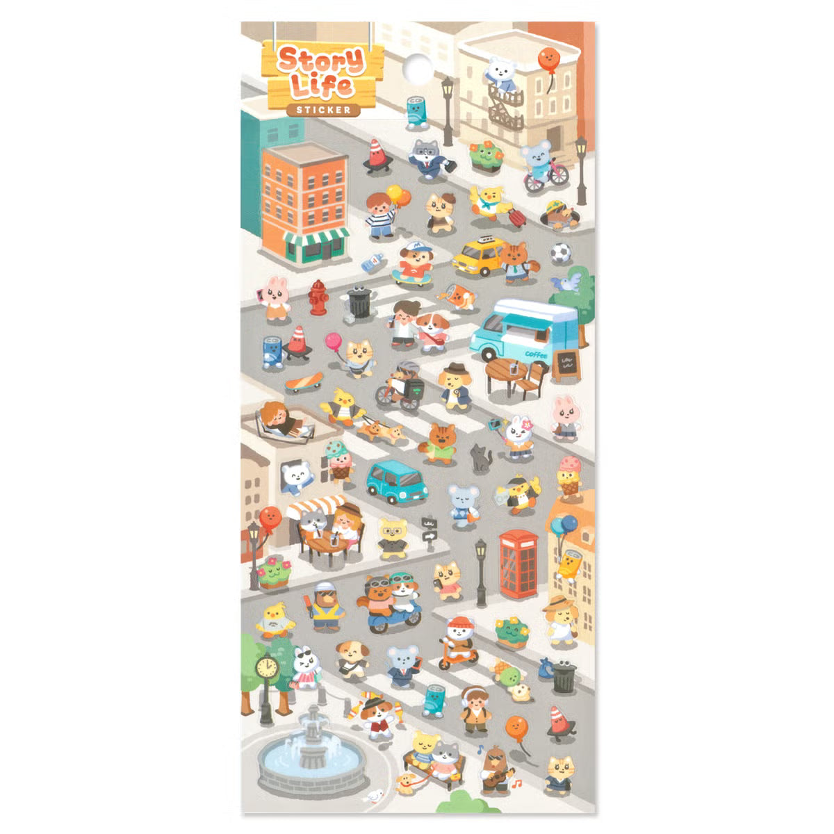 Mind Wave Story Life Sticker - City