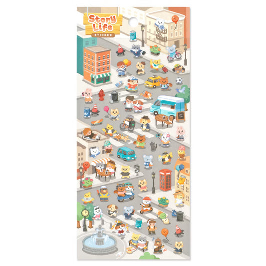 Mind Wave Story Life Sticker - City