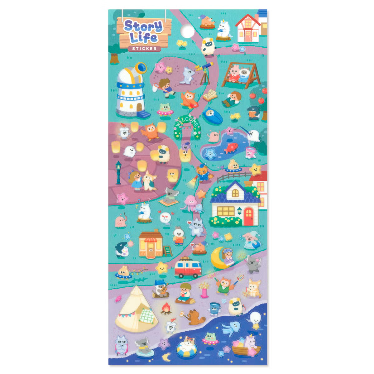 Mind Wave Story Life Sticker - Village PM