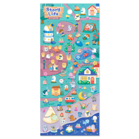 Mind Wave Story Life Sticker - Village PM
