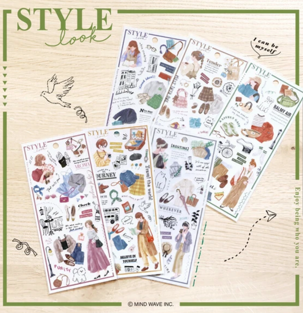Sticker Style Study Mind Wave Style Look Sticker - Study Day – Pinky Elephant