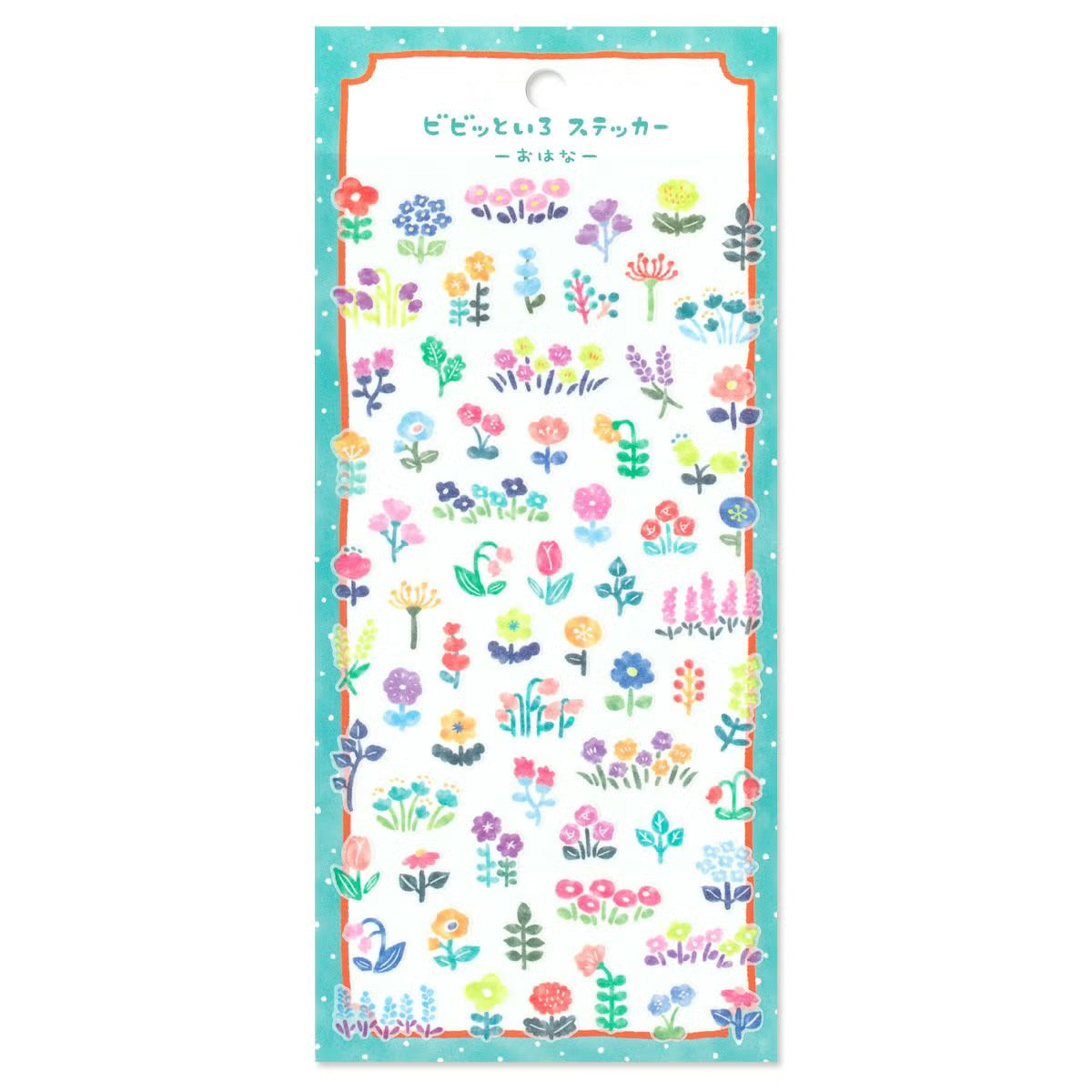 Mind Wave Vivid Color Sticker - Flowers