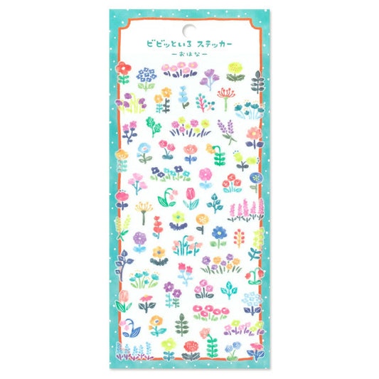 Mind Wave Vivid Color Sticker - Flowers