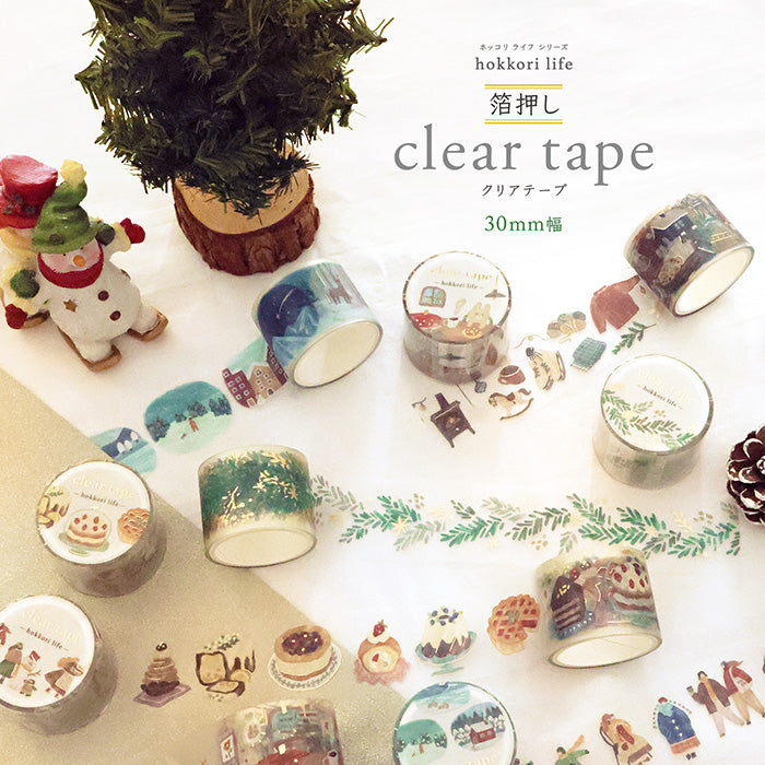 Mind Wave Clear Tape with Foil - Winter Scenery