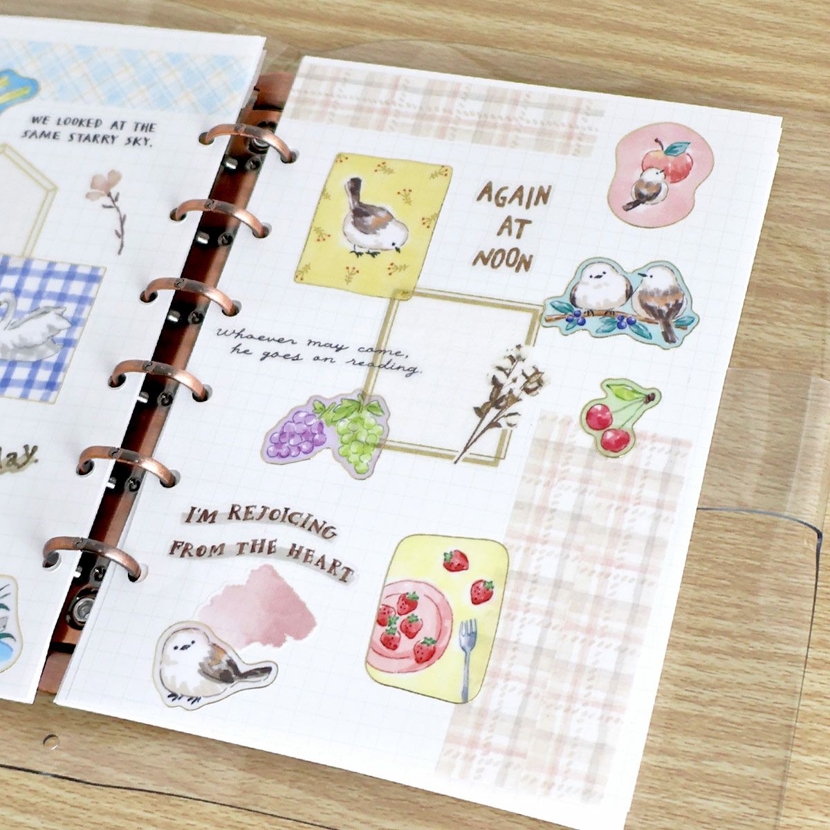 Mind Wave With Animals Gold Foil Sticker - Bird