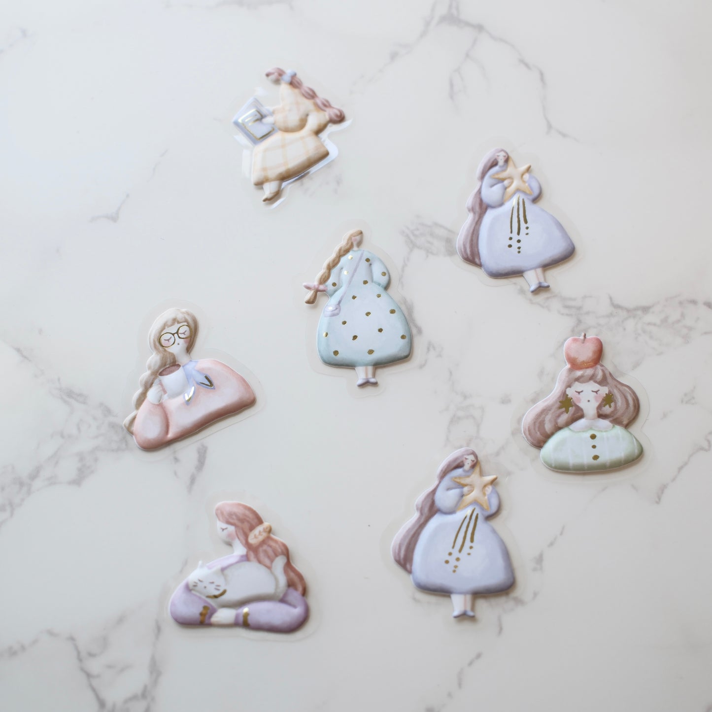 Mind Wave Little and Dear 3D Sticker Packet - Girl